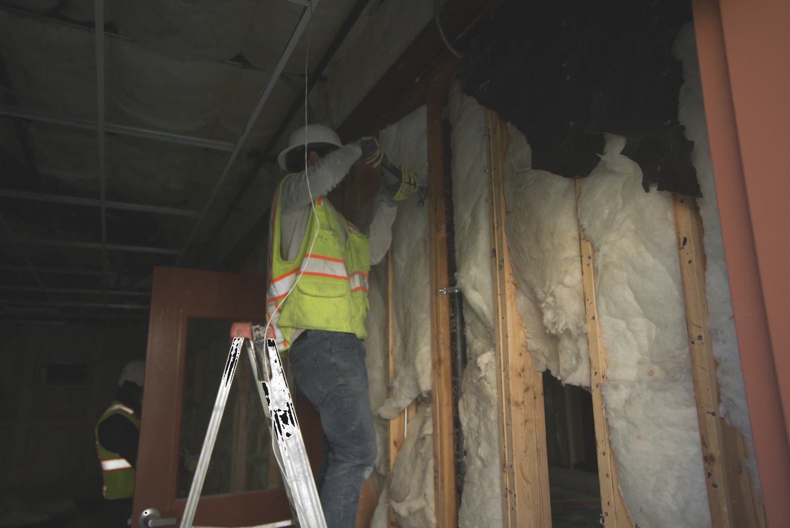 Interior wall framing removal demolition